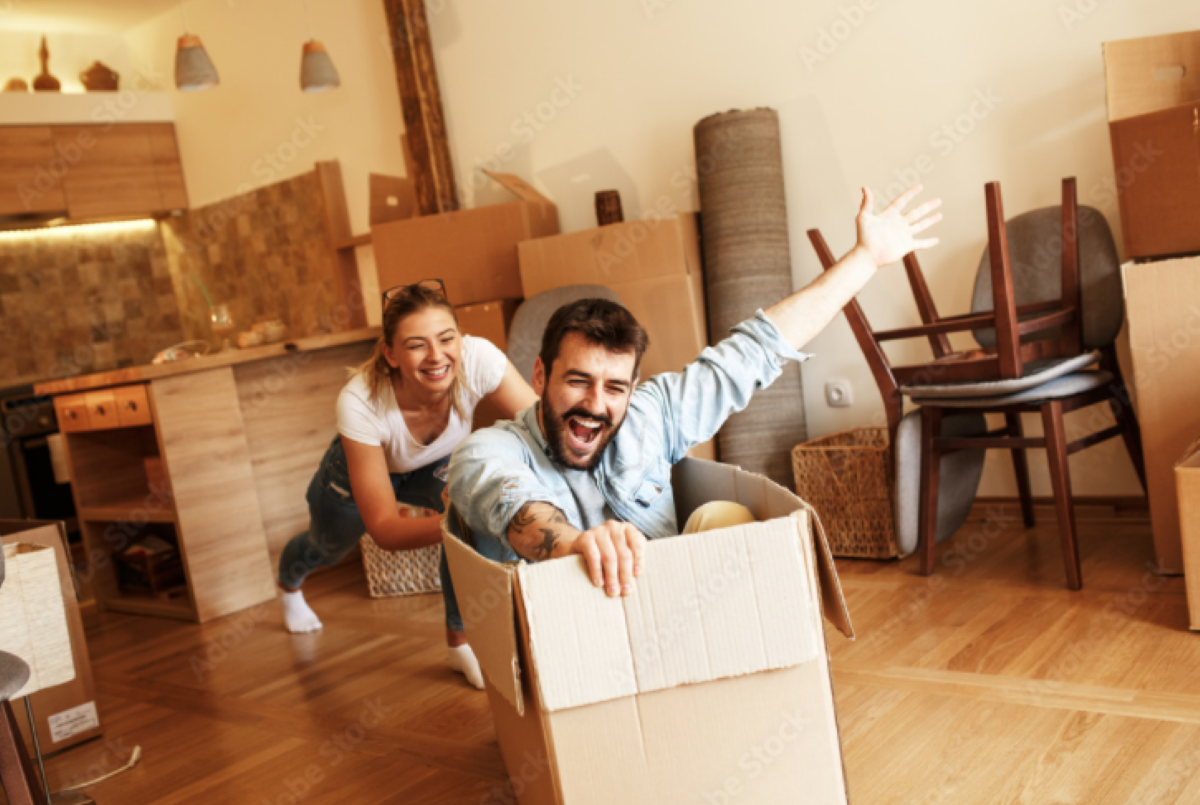 Couple Buy First Home picture